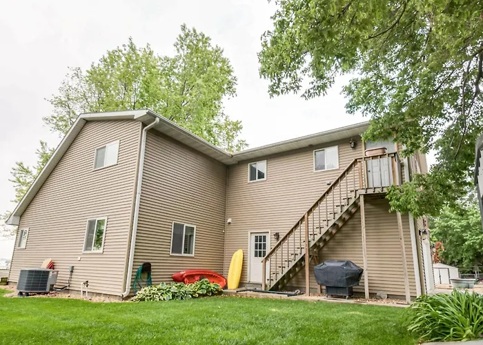 Waterfront Johnson Lake Getaway W/ Fire Pit!